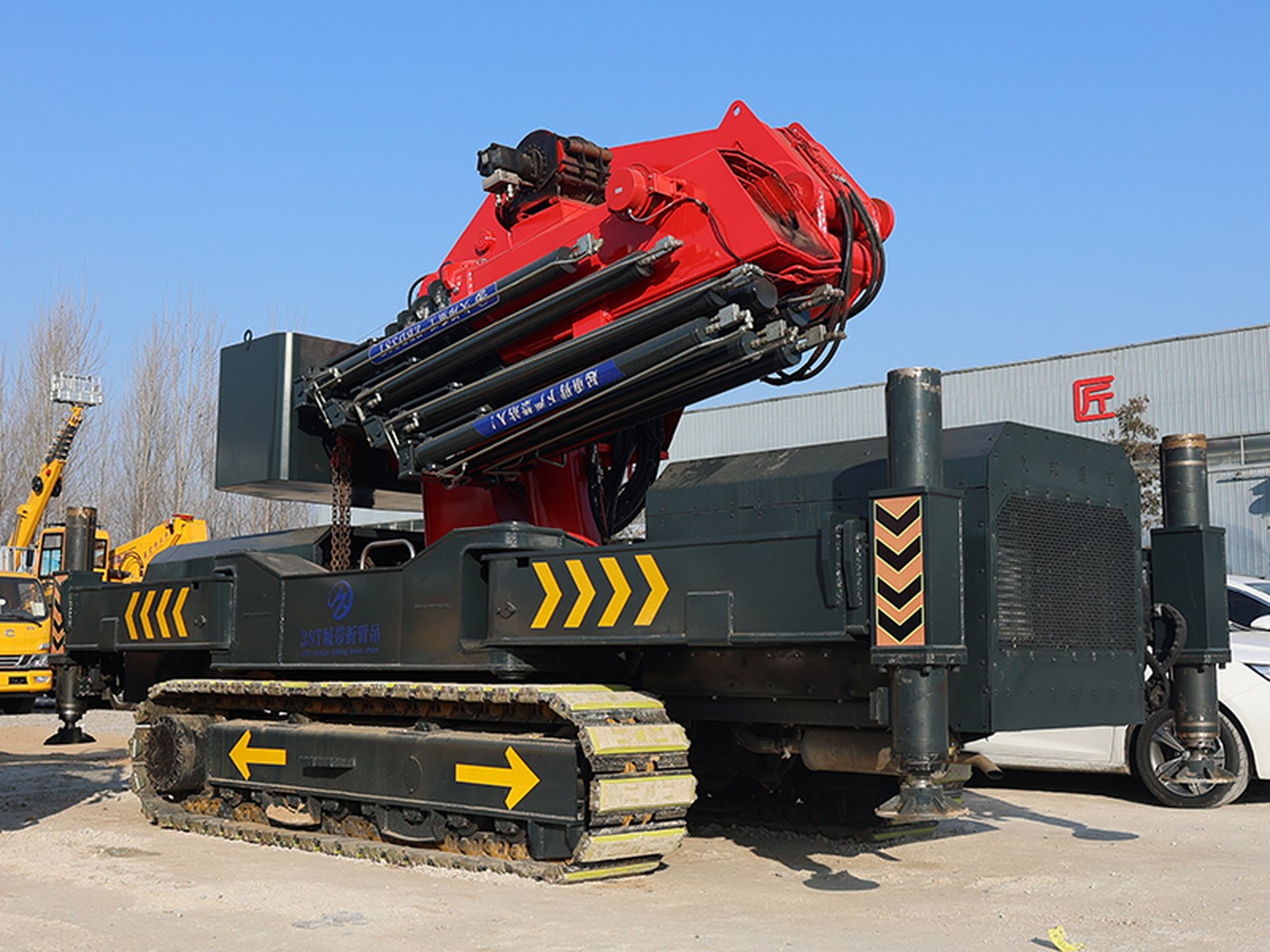 Grue sur chenilles à flèche articulée JIUBANG de 38 T 1